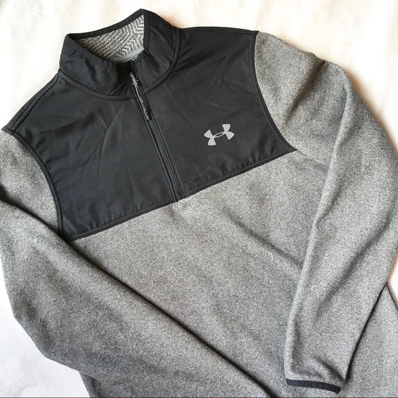 under armour mens quarter zip fleece sweater